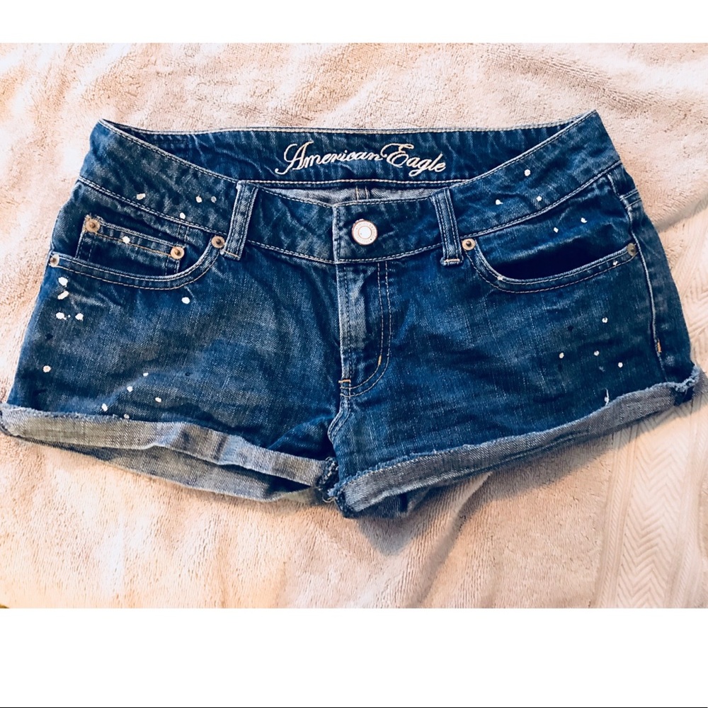 American Eagle - Paint Dot Short Shorts